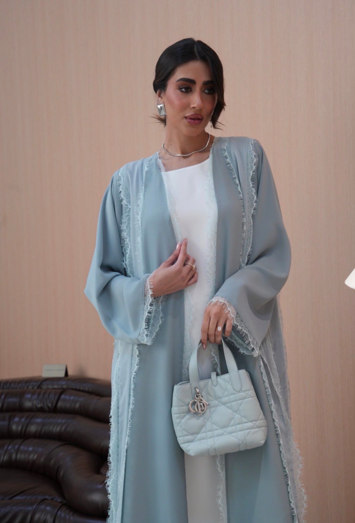 Aveline (Icy Blue Abaya )