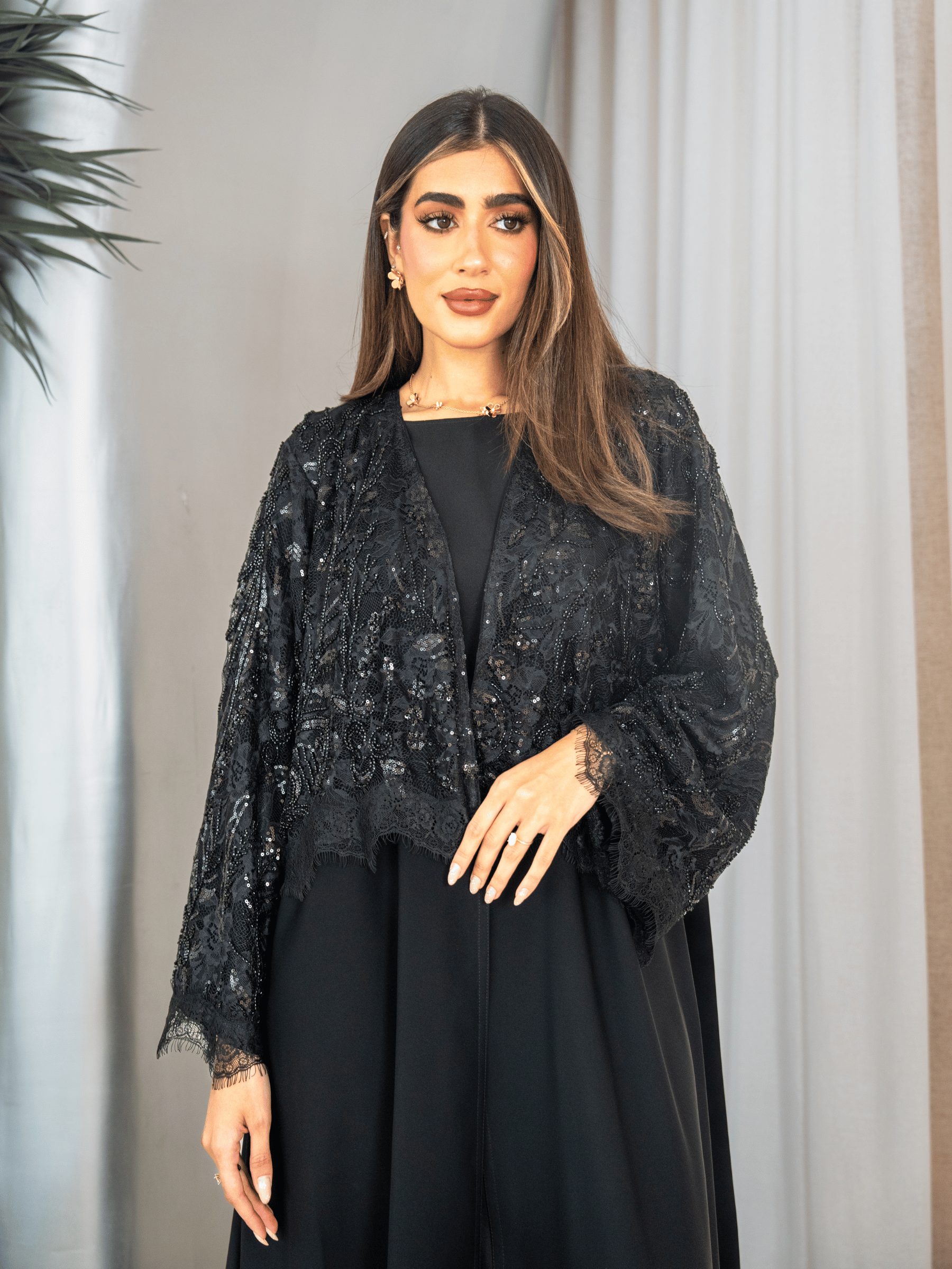 Dantelle - Black Abaya