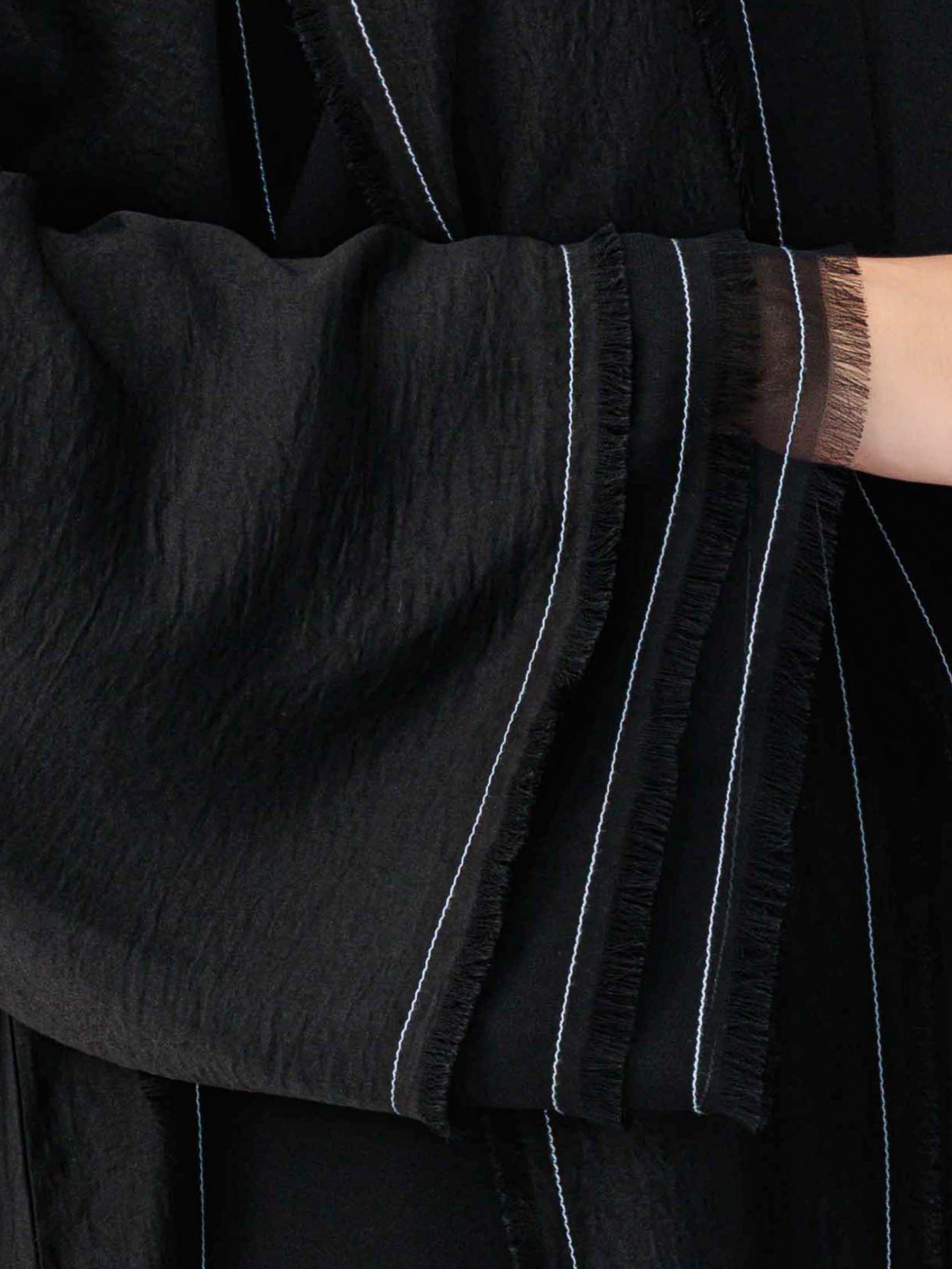 Grey Squares Layers Abaya