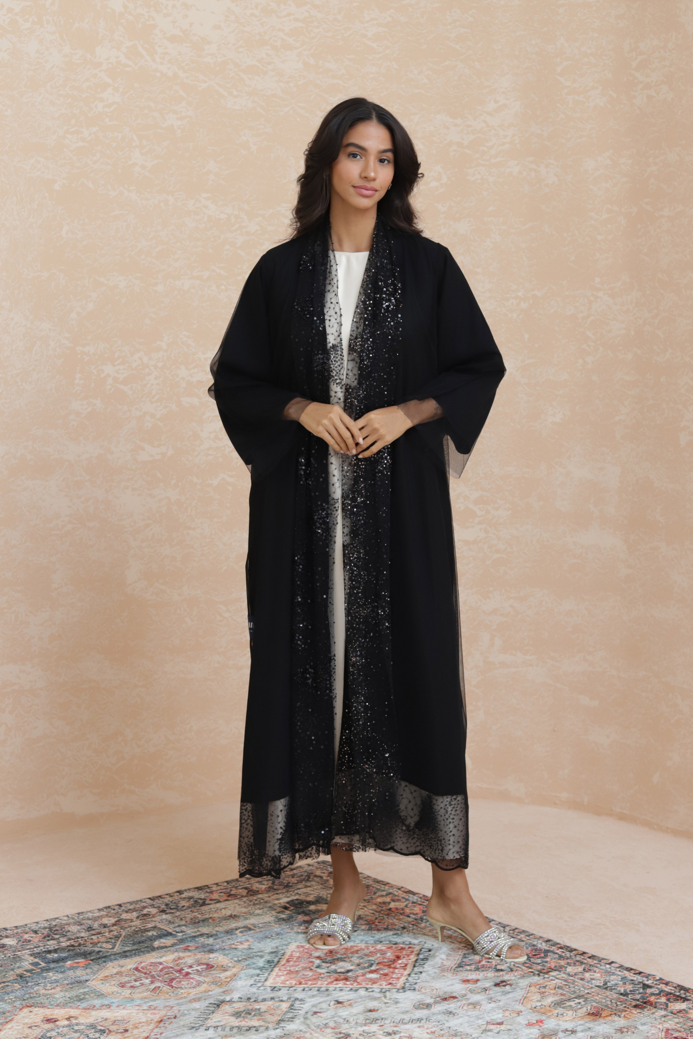 Hala - Black Embroidered Abaya
