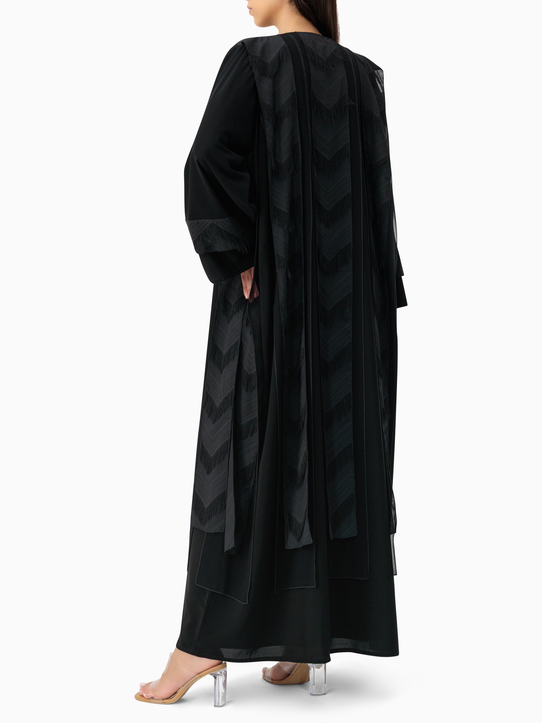 Black Rish Layers Abaya