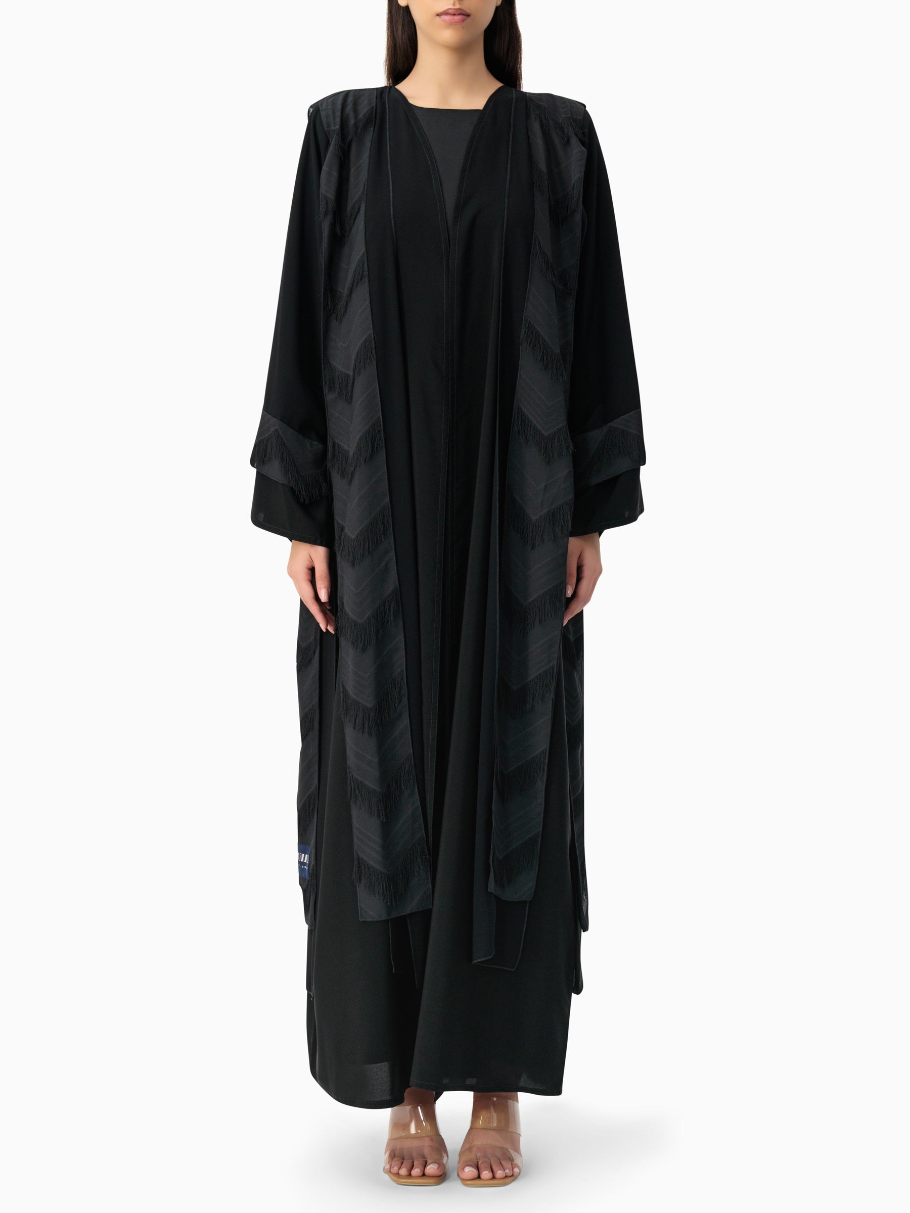 Black Rish Layers Abaya
