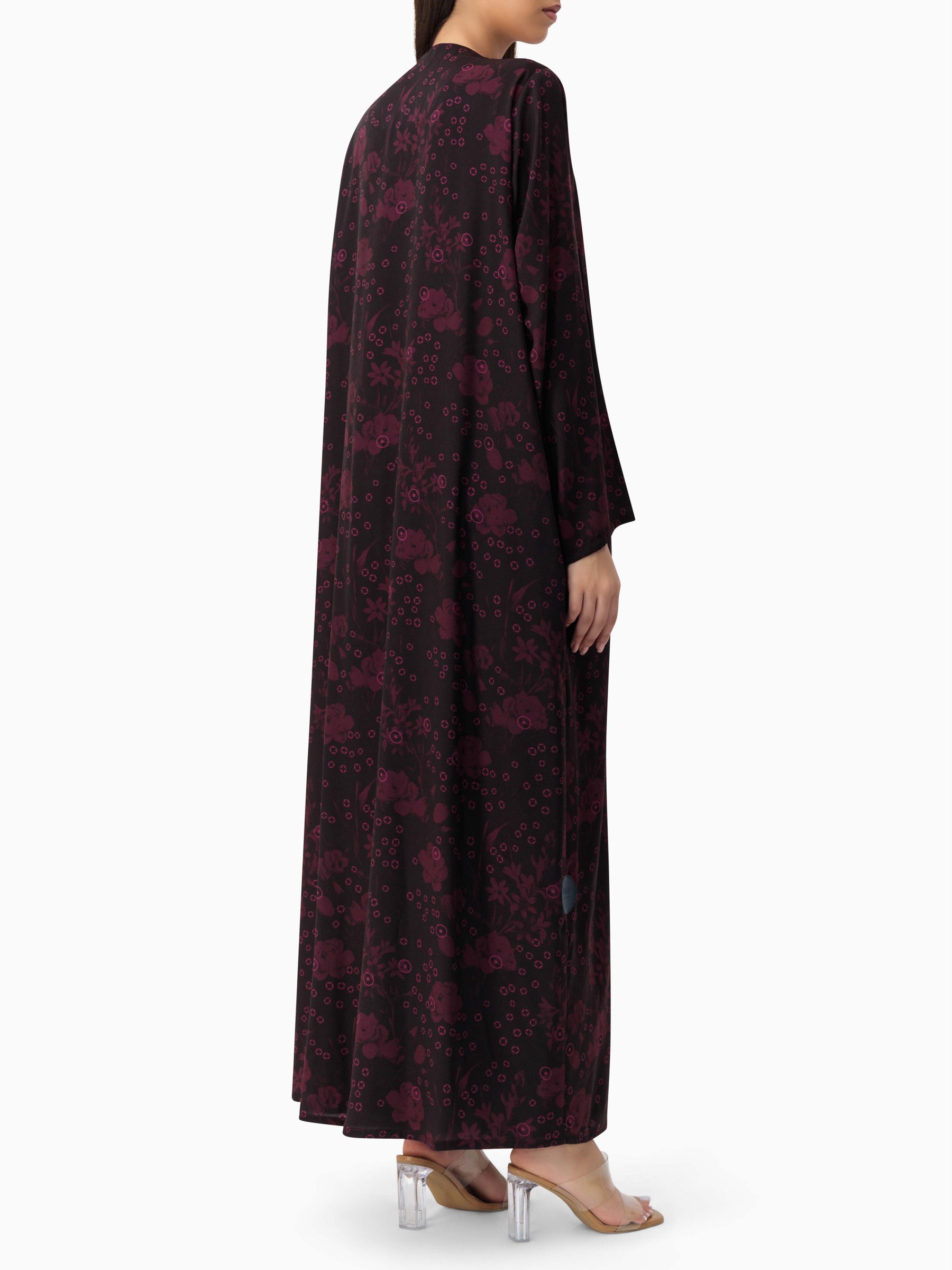 BRX print - Purple Abaya