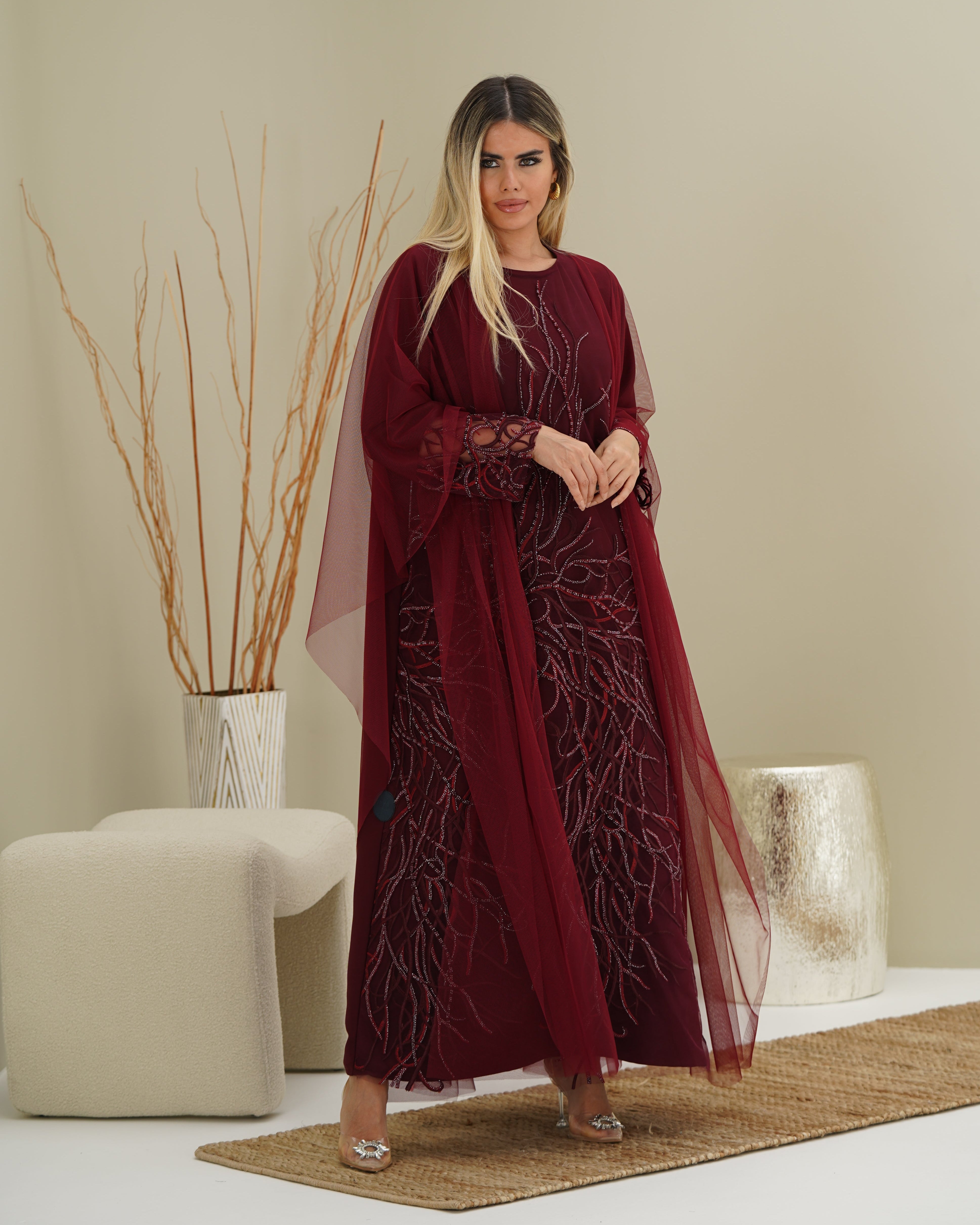 Abrar - Maroon dress
