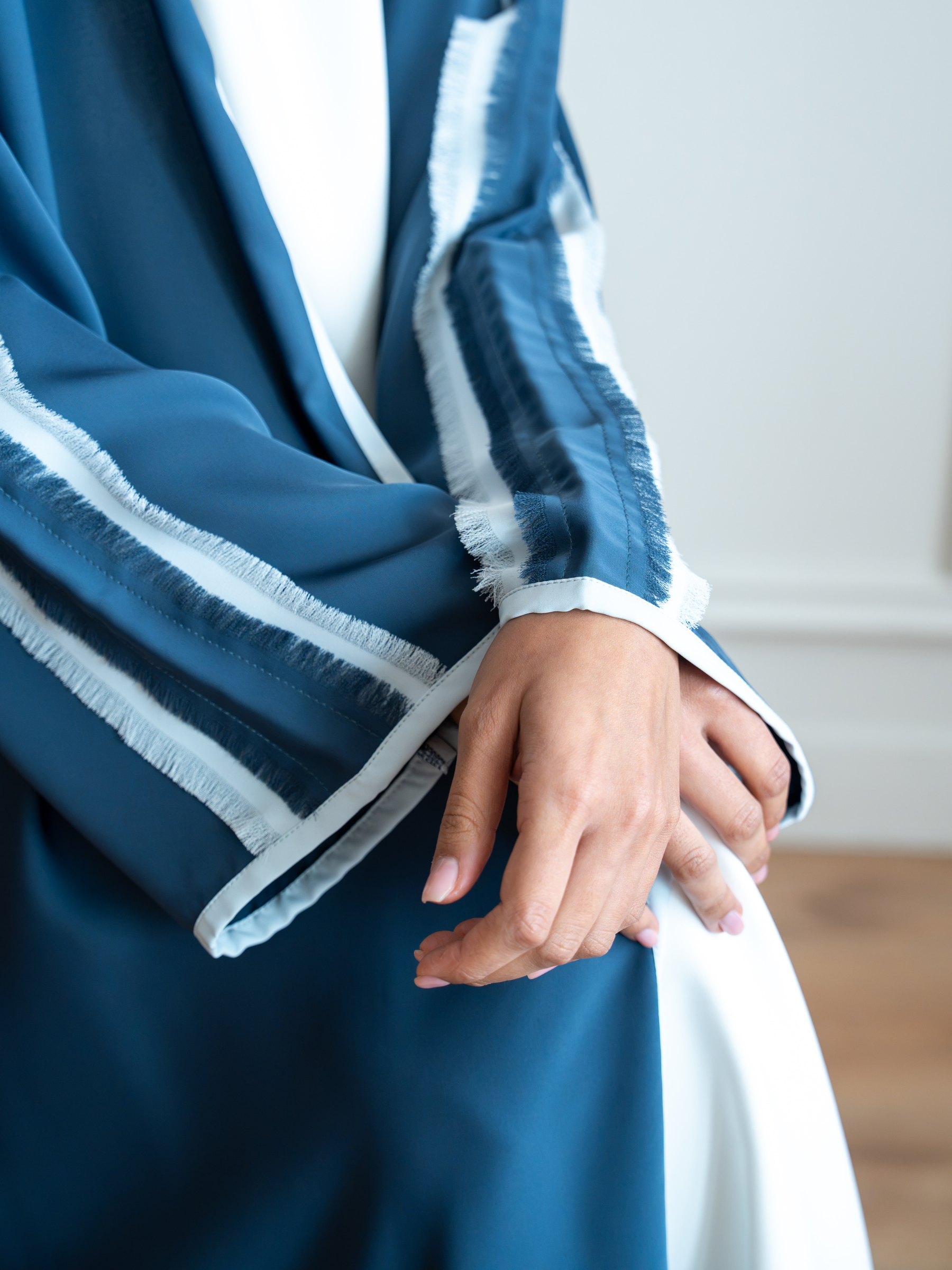 Solenne- Teal Abaya