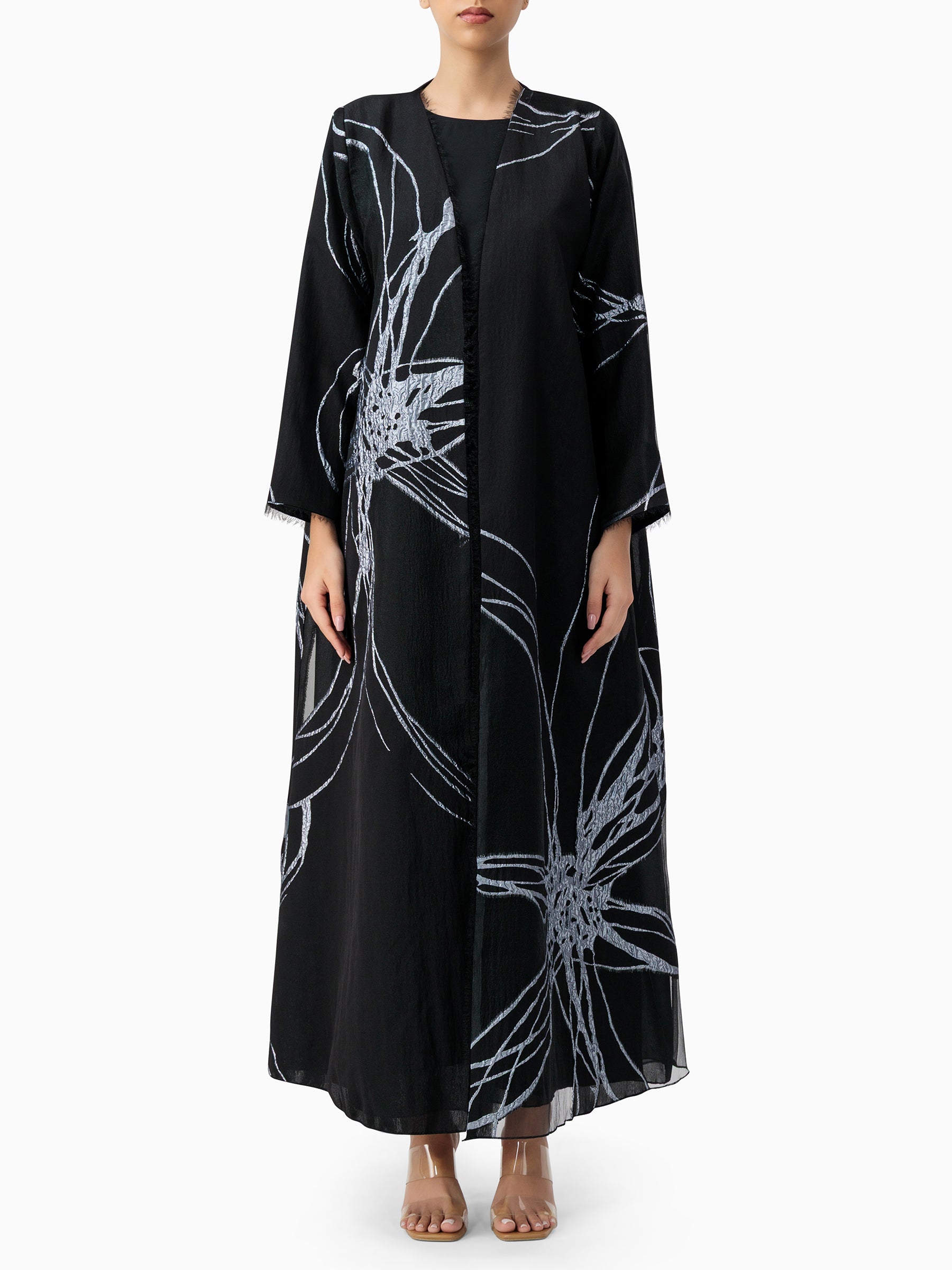 Luxe 04 - Black with Silver Abaya