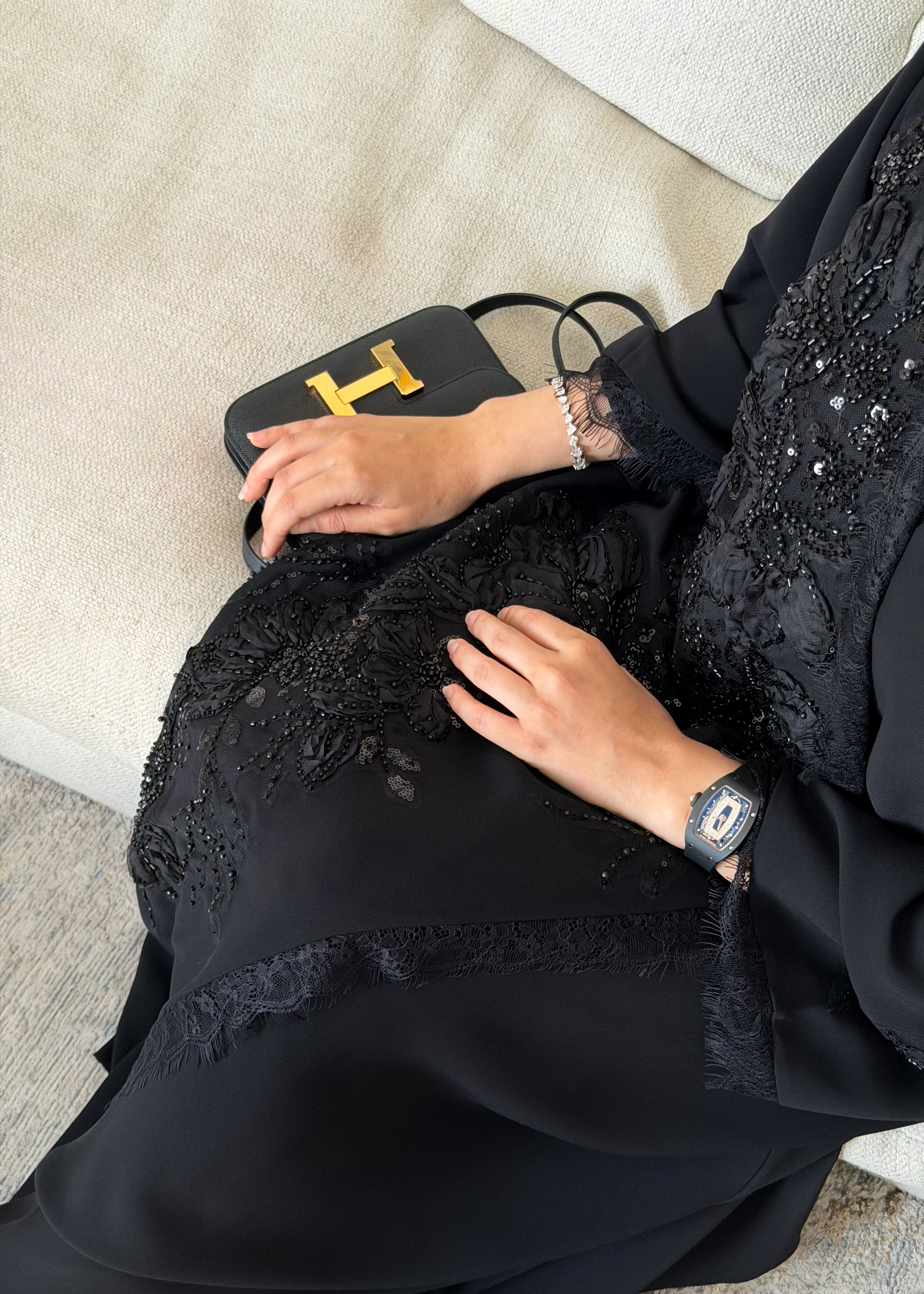 Elham Abdulkareem - Embellished flowers