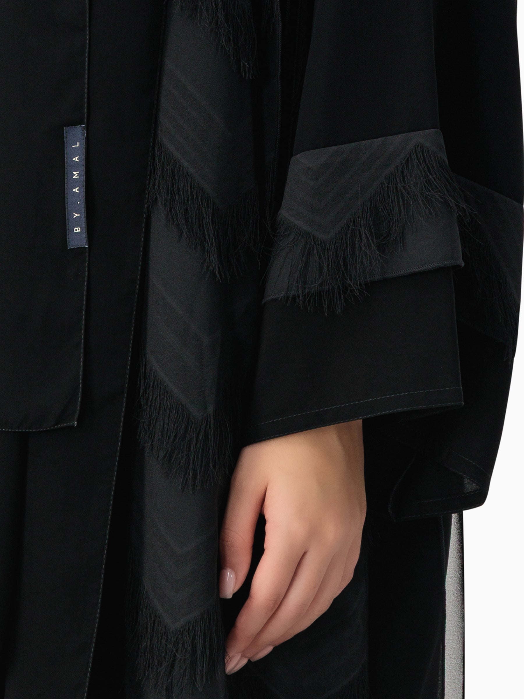 Black Rish Layers Abaya