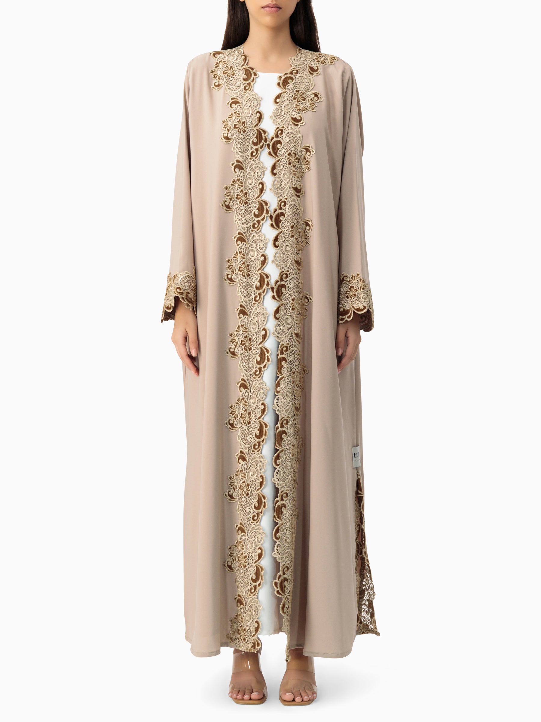 Lace Nude Abaya