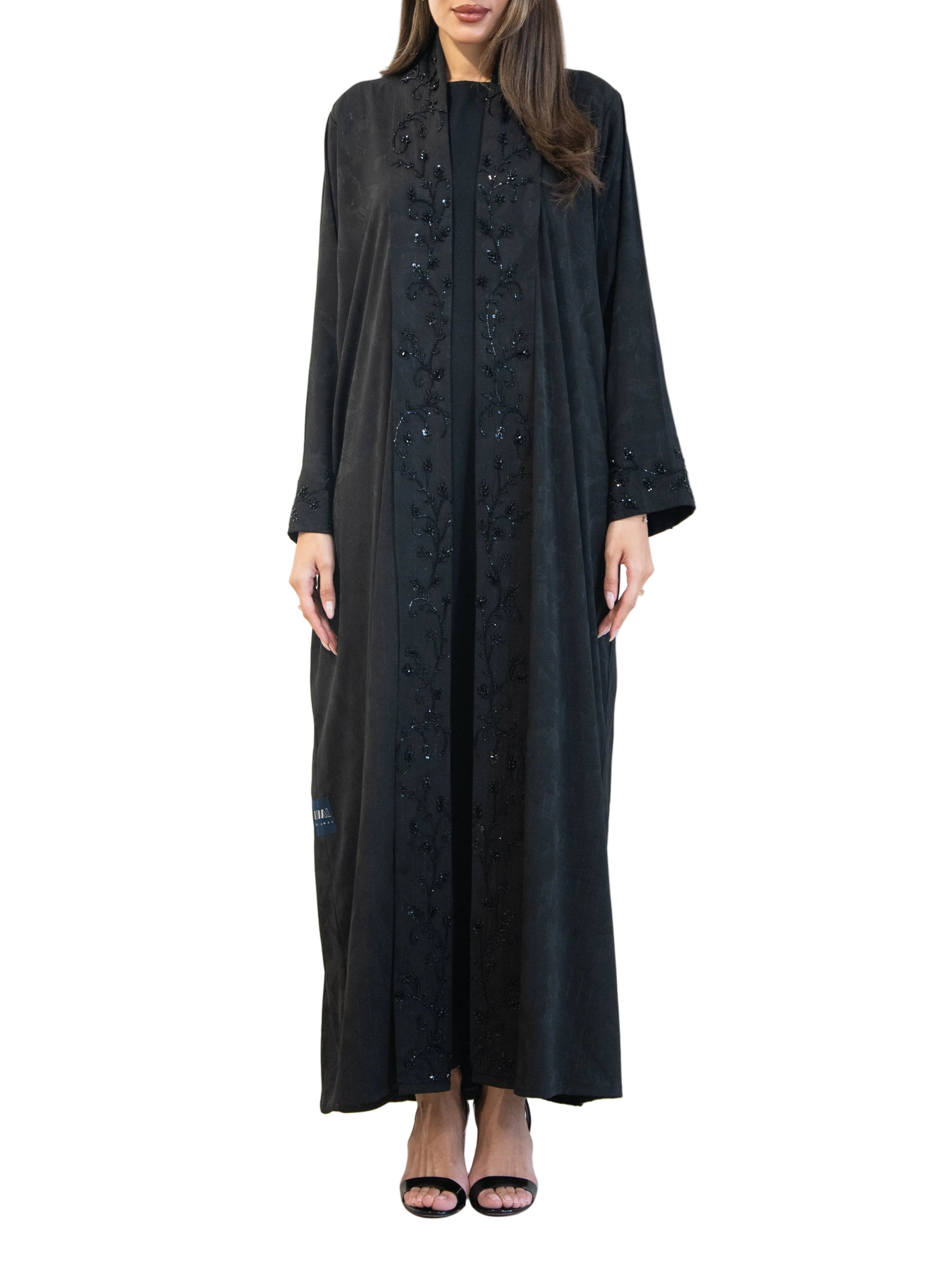 Petaline - Black Abaya