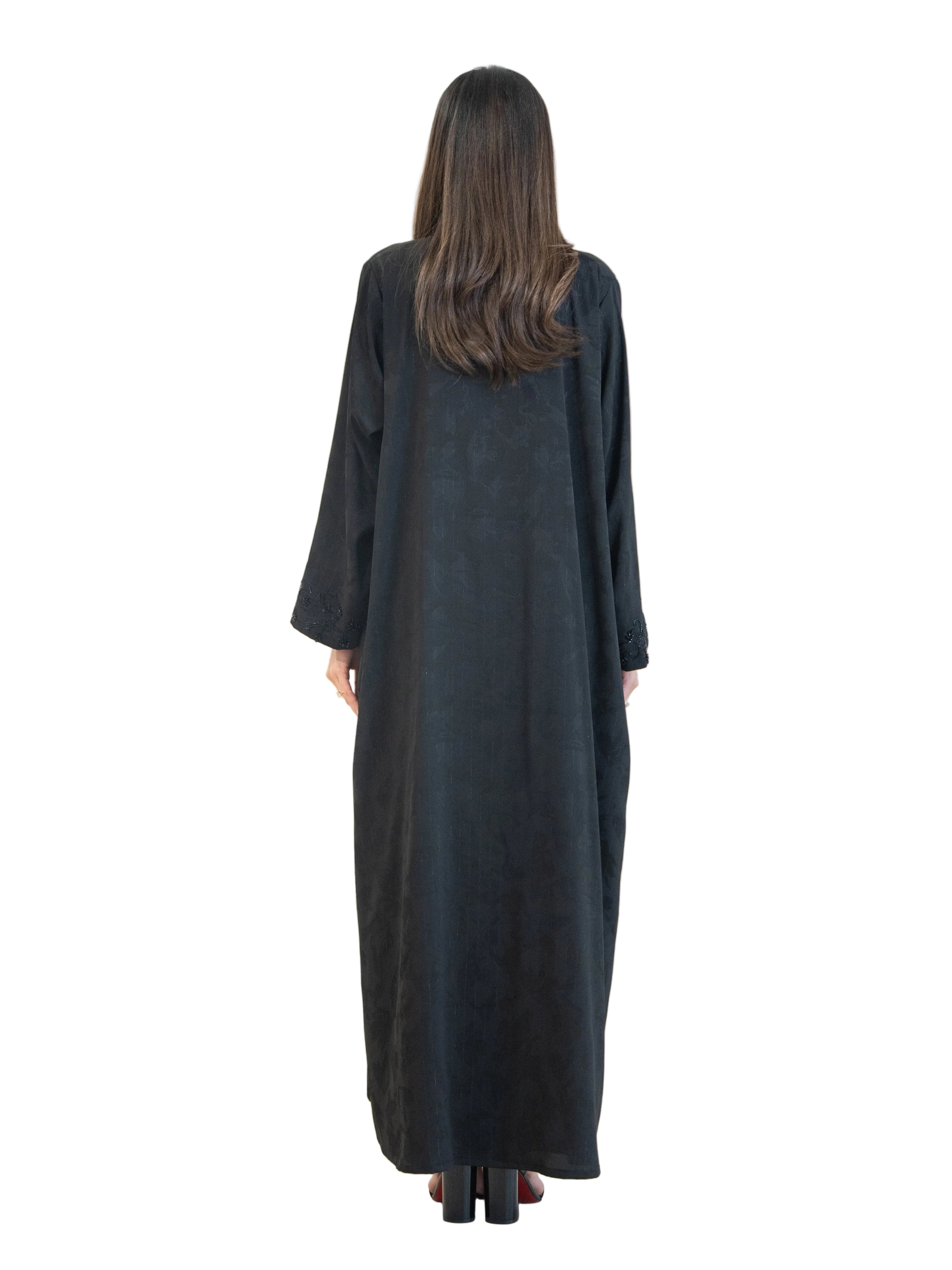 Petaline - Black Abaya