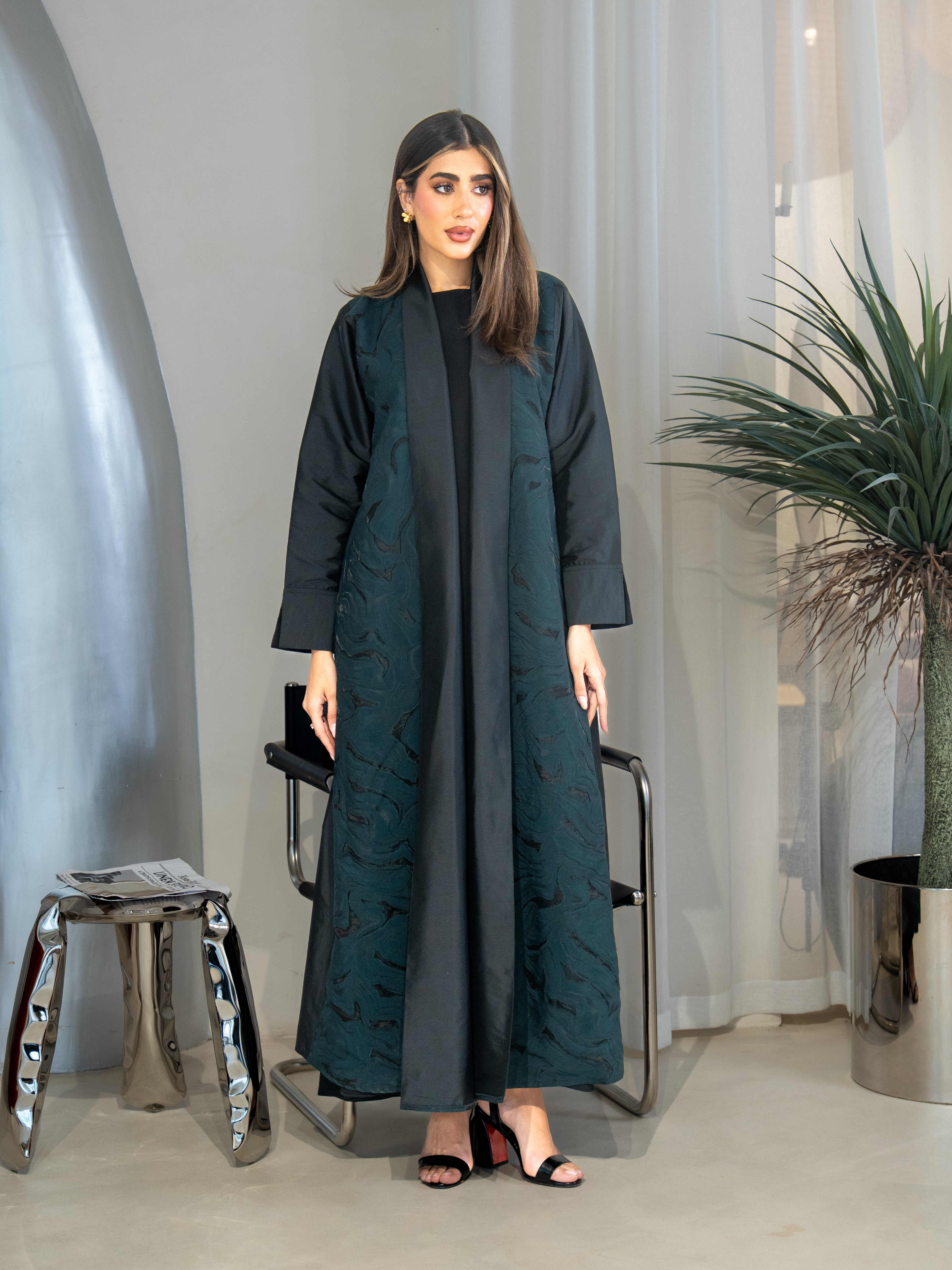 Hamda - Green Abaya