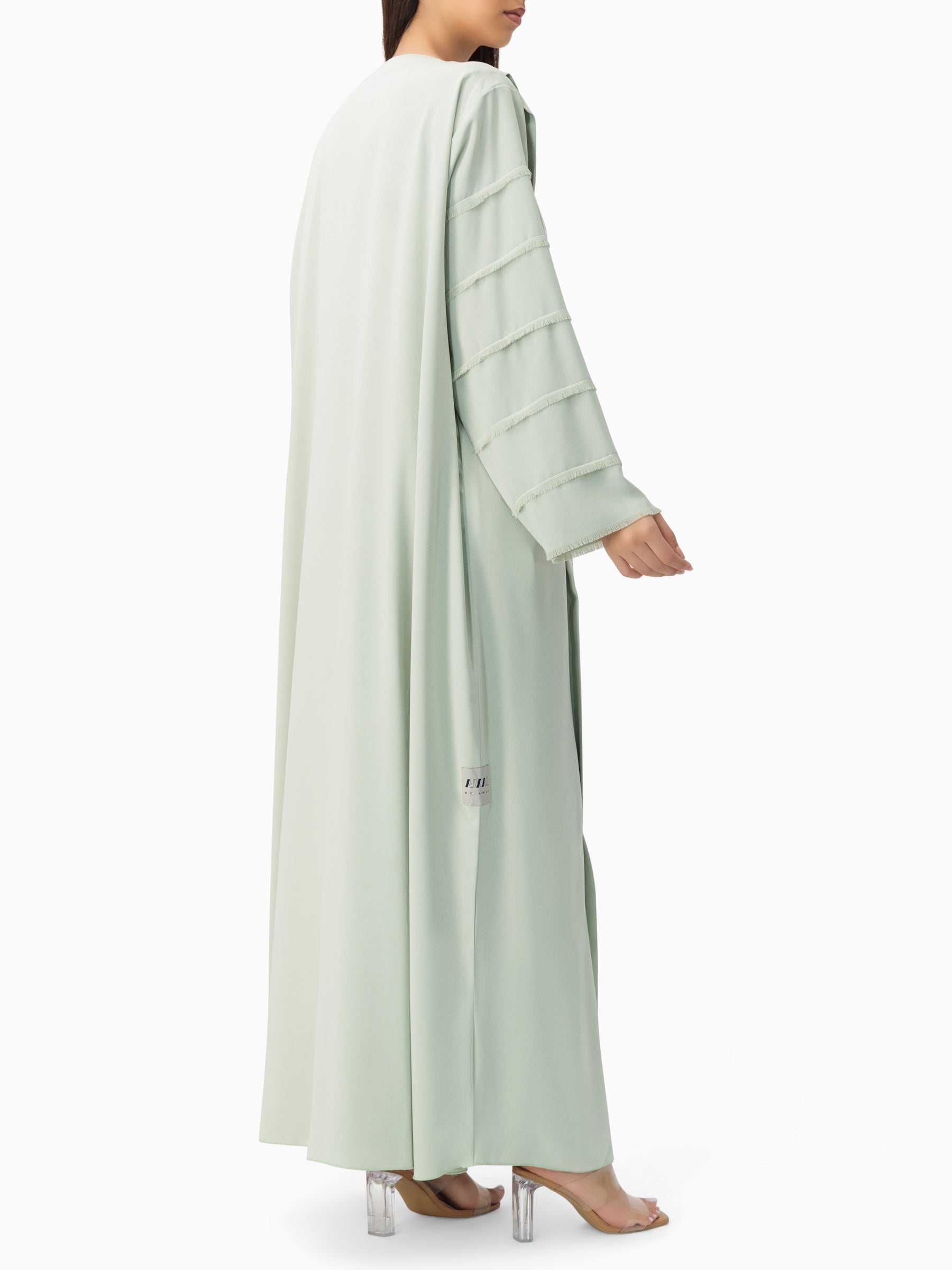 Green Pleated Crepe