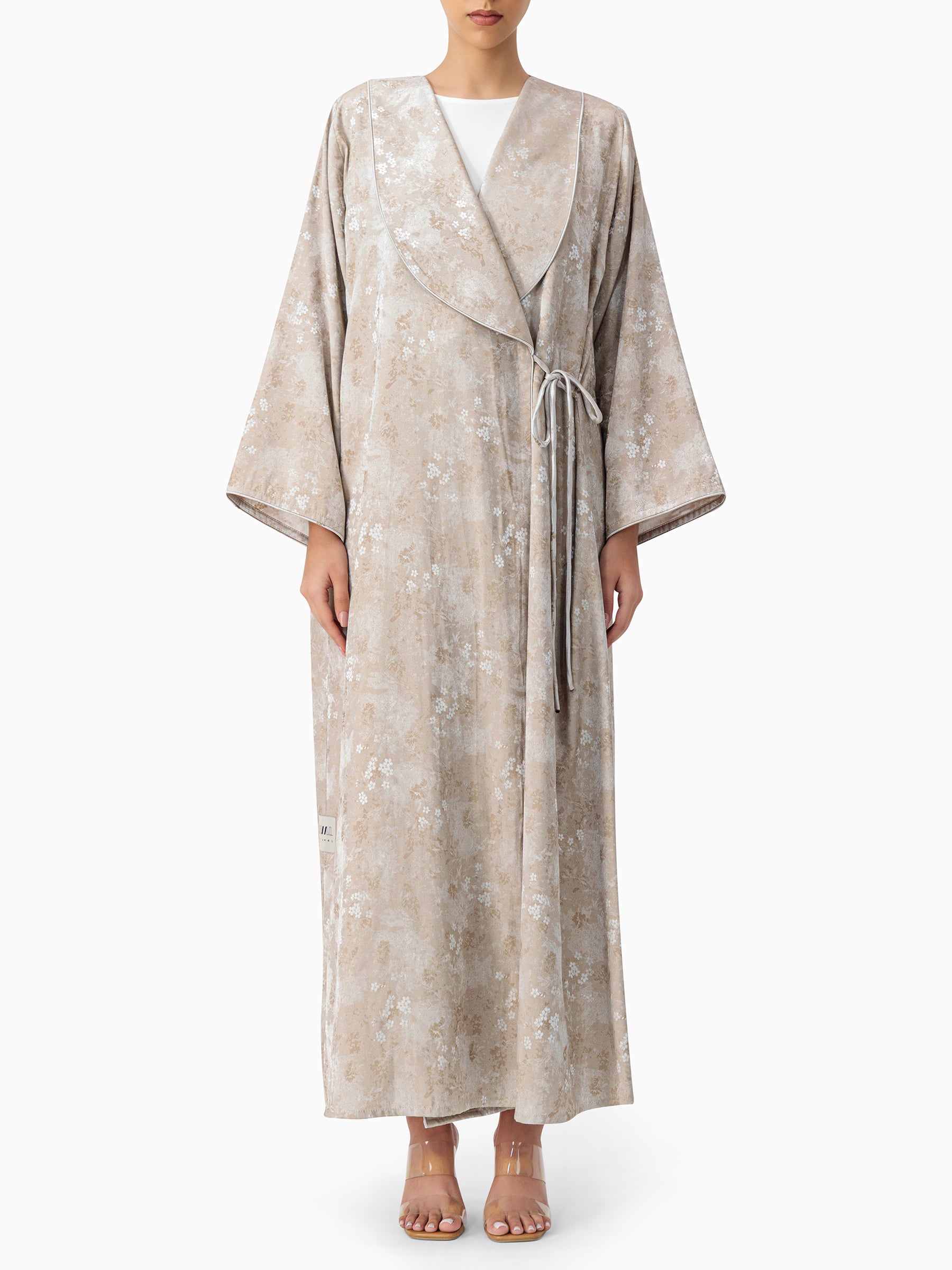 Blossom - Ribbon Beige Abaya