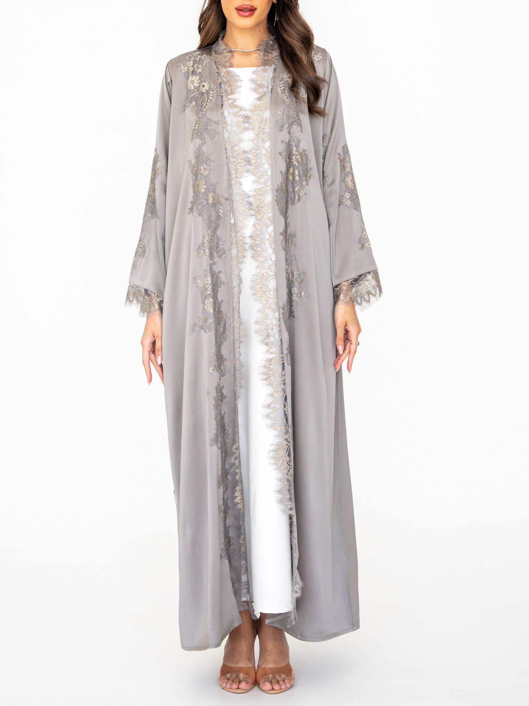 Liora (Grey Abaya)