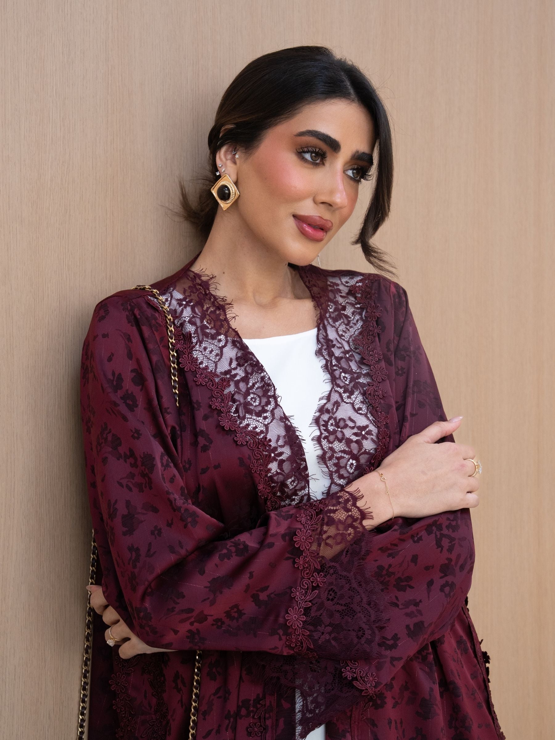 Roselle (Maroon Abaya )