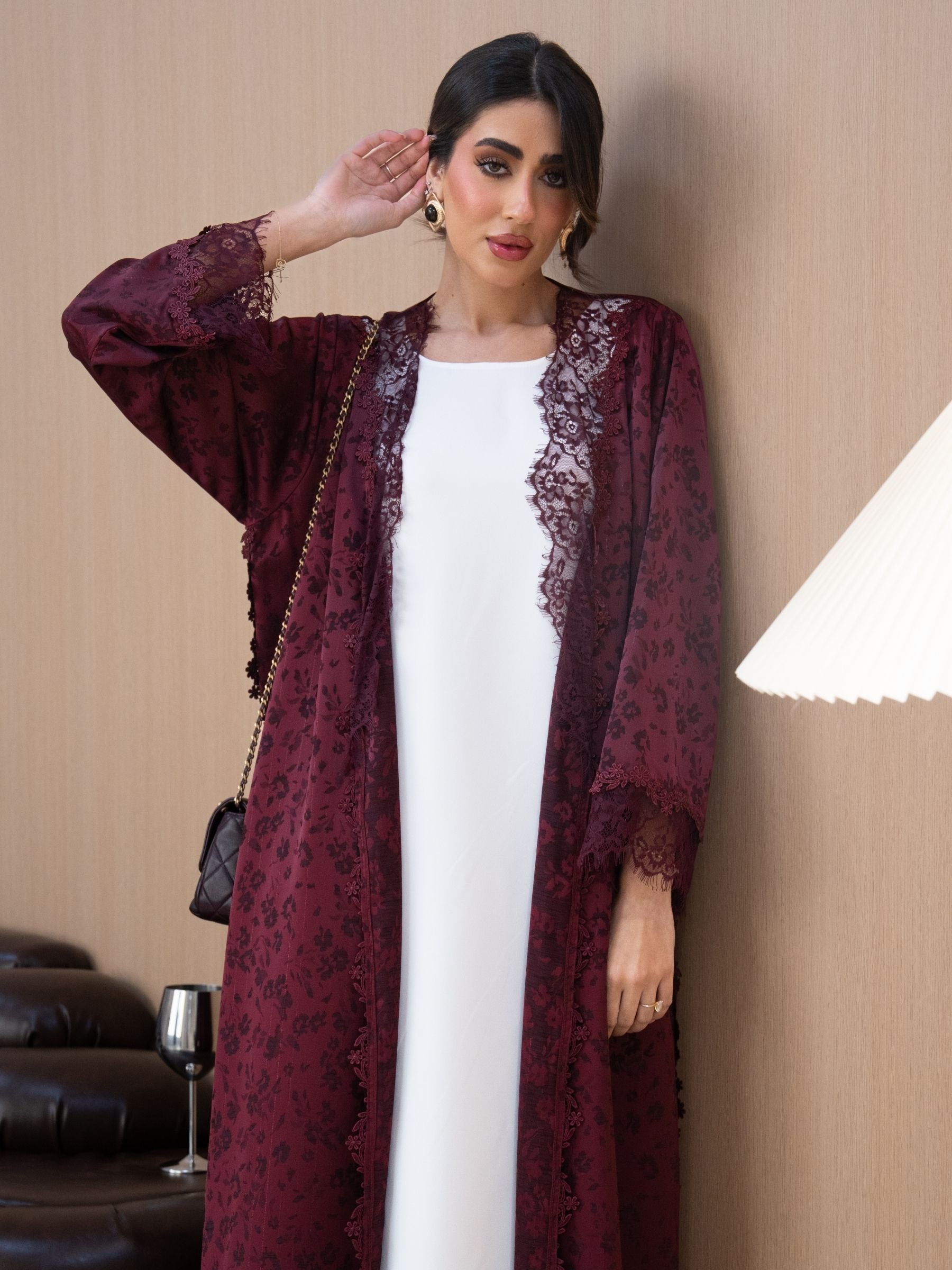 Roselle (Maroon Abaya )