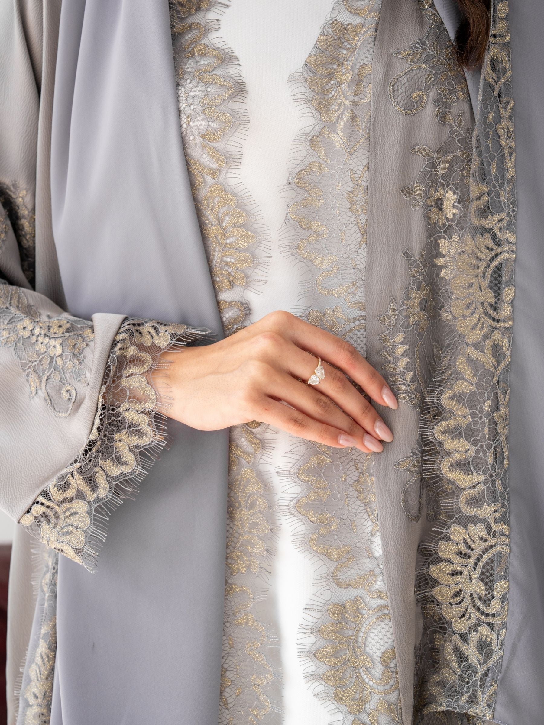 Liora (Grey Abaya)