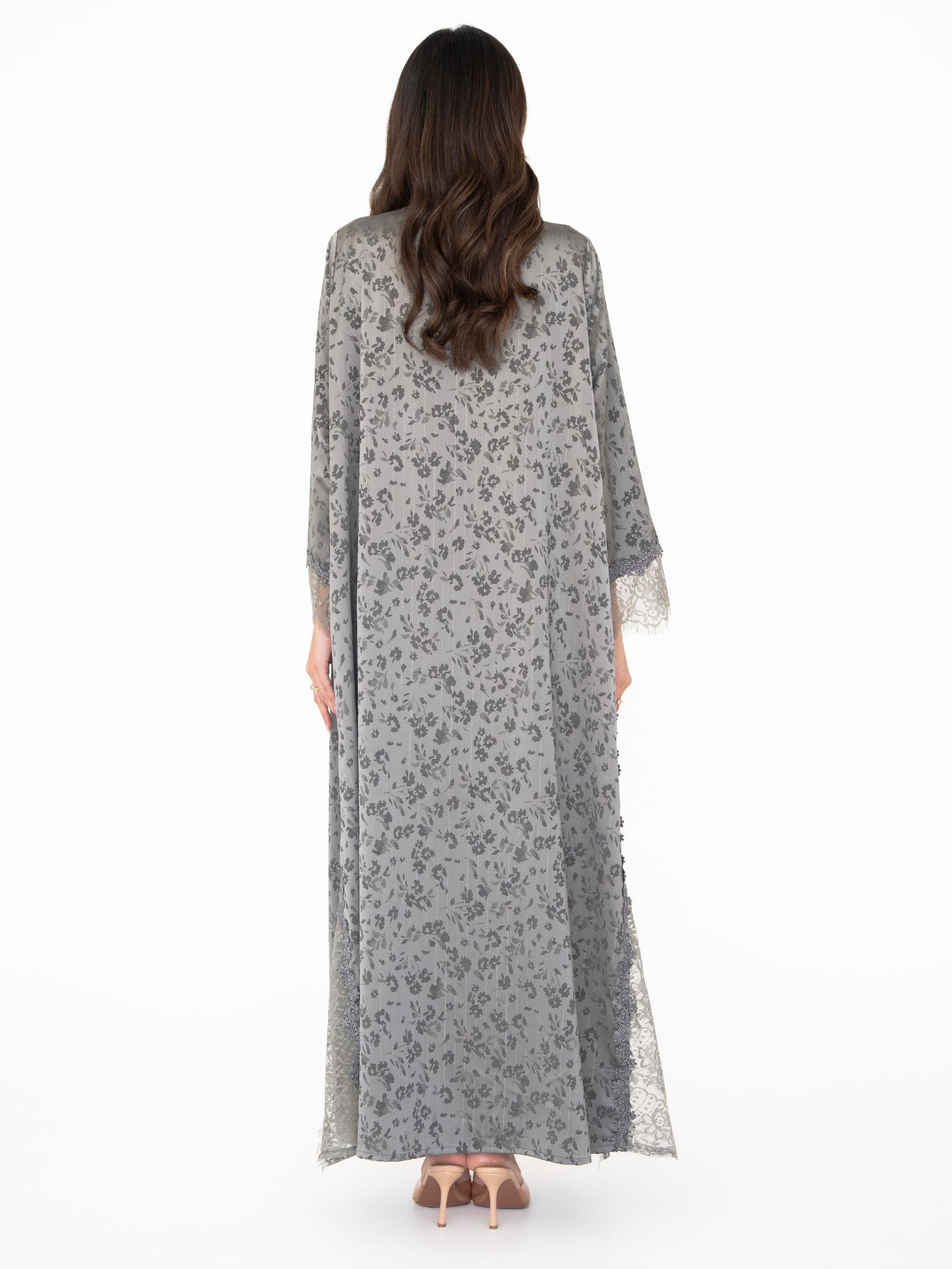 Roselle (Grey Abaya )