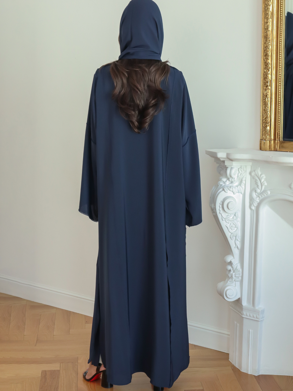 Soie - Navy Blue Abaya