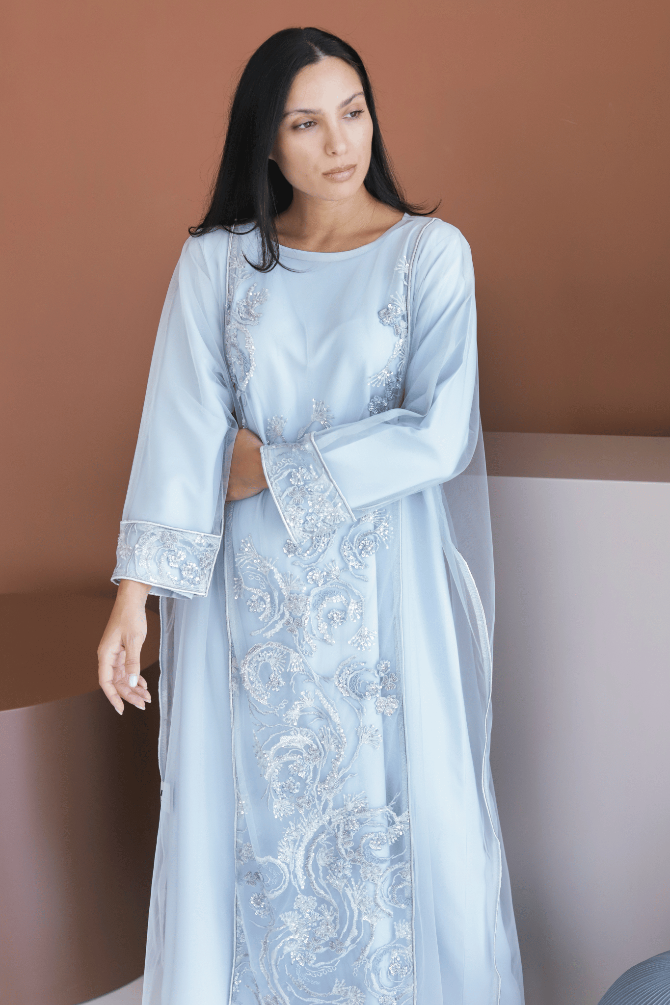 Meili - powder blue dress