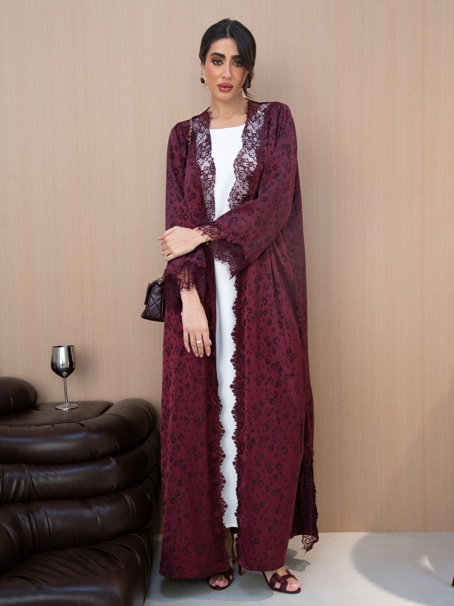 Roselle (Maroon Abaya )