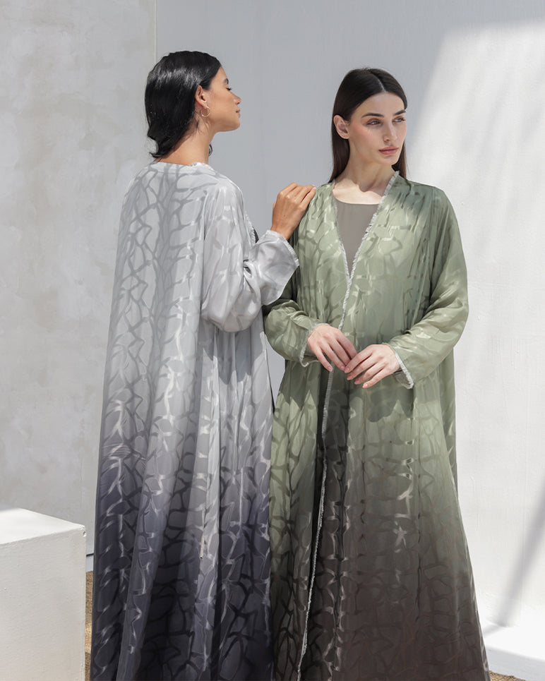 Green Ombré Abaya