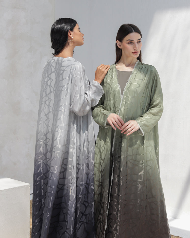 Green Ombré Abaya